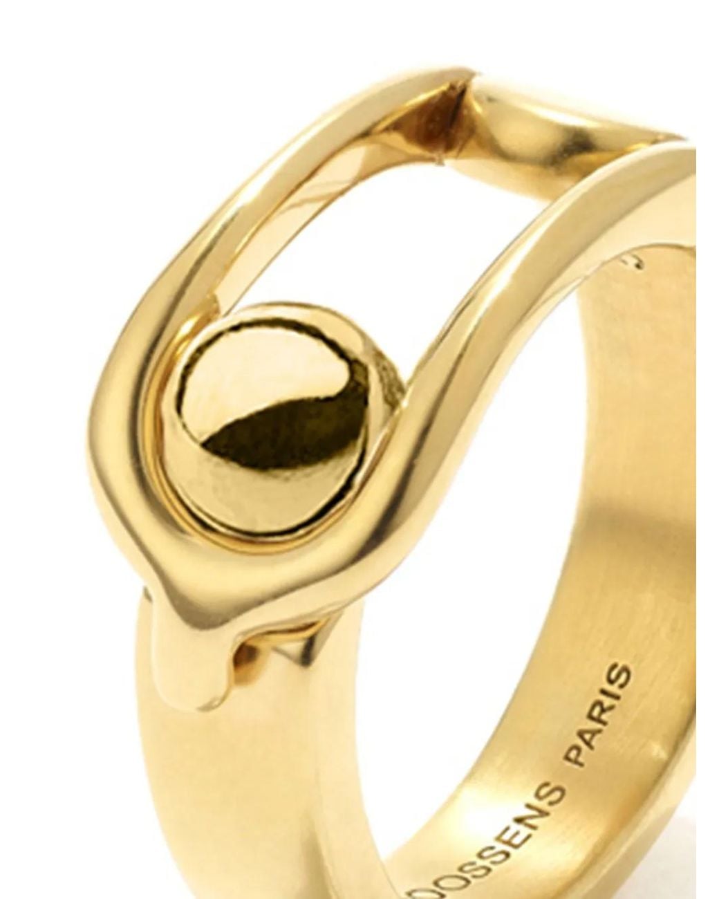 Goossens Metallic Boucle Polished Ring