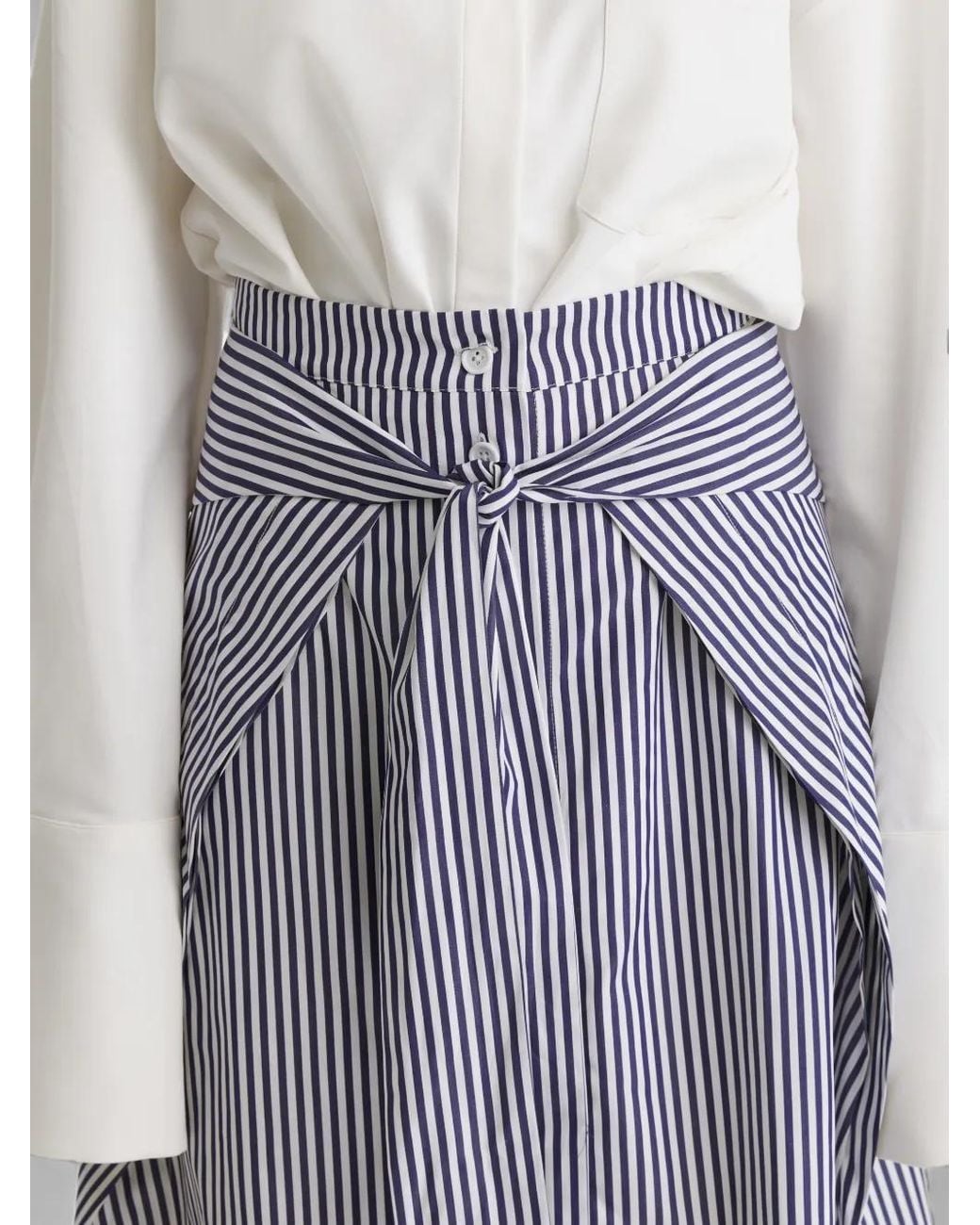 CuAnna Purple Leea Striped Tie-Waist Skirt