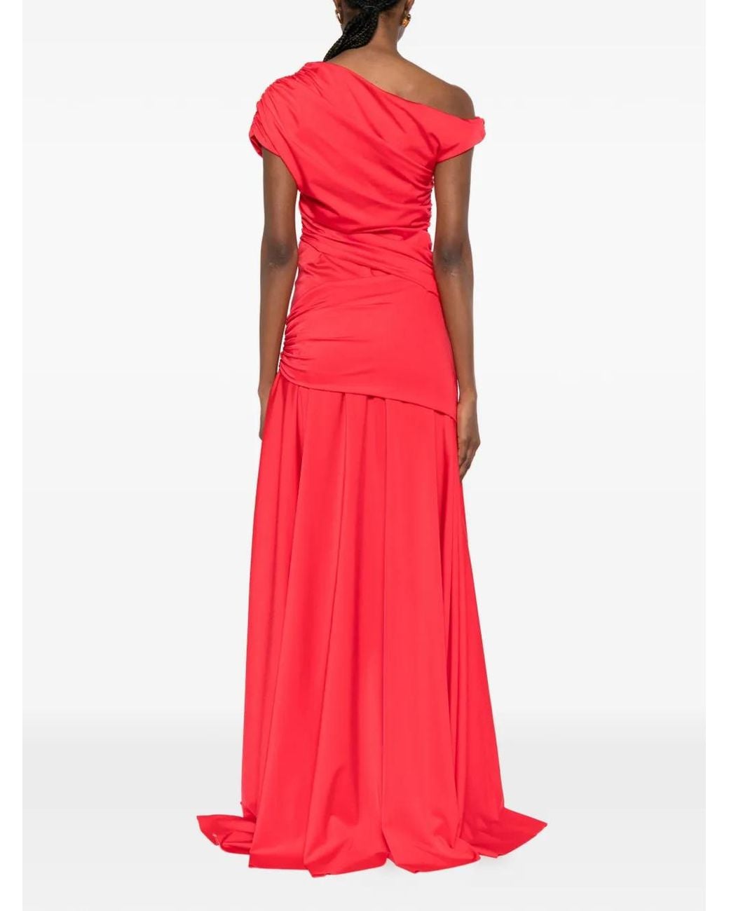 La Petite Robe Di Chiara Boni ドレープ マキシドレス Red