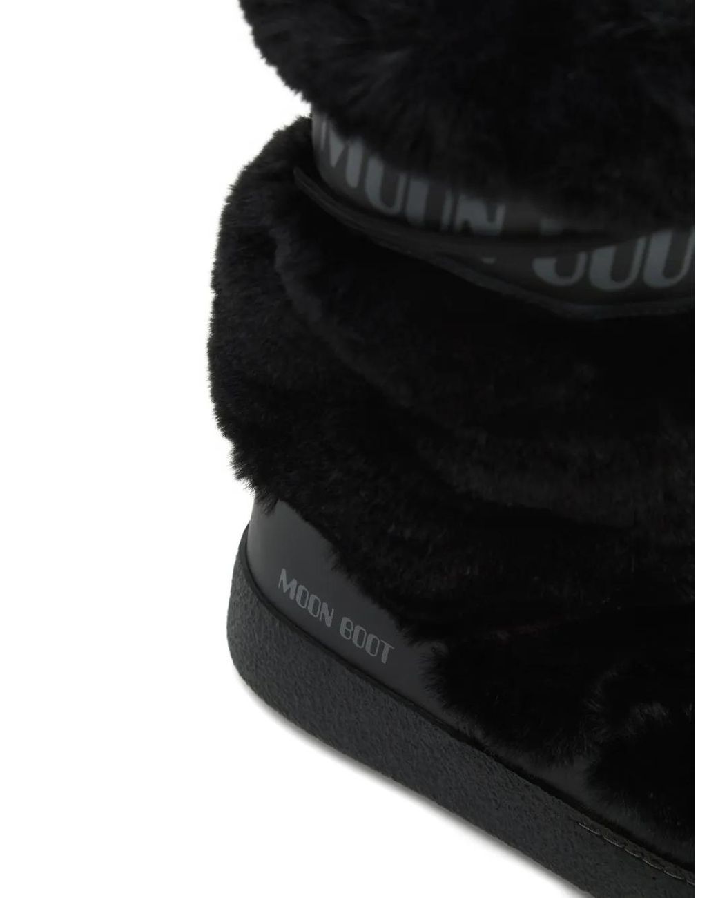 Moon Boot Black Stiefel Aus Faux Fur
