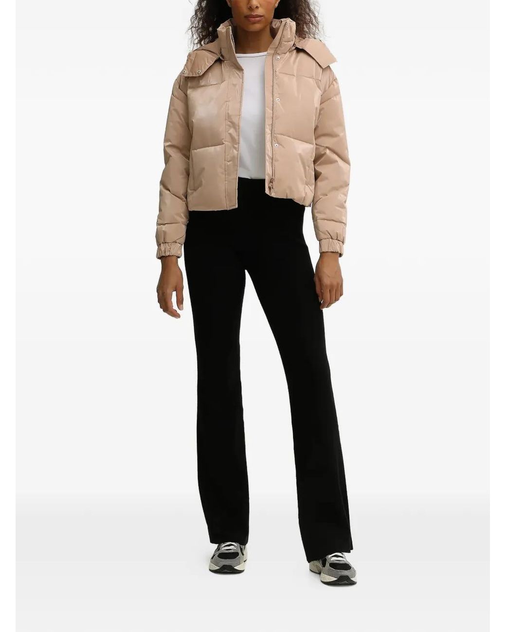 EA7 Black Padded Design Jacket