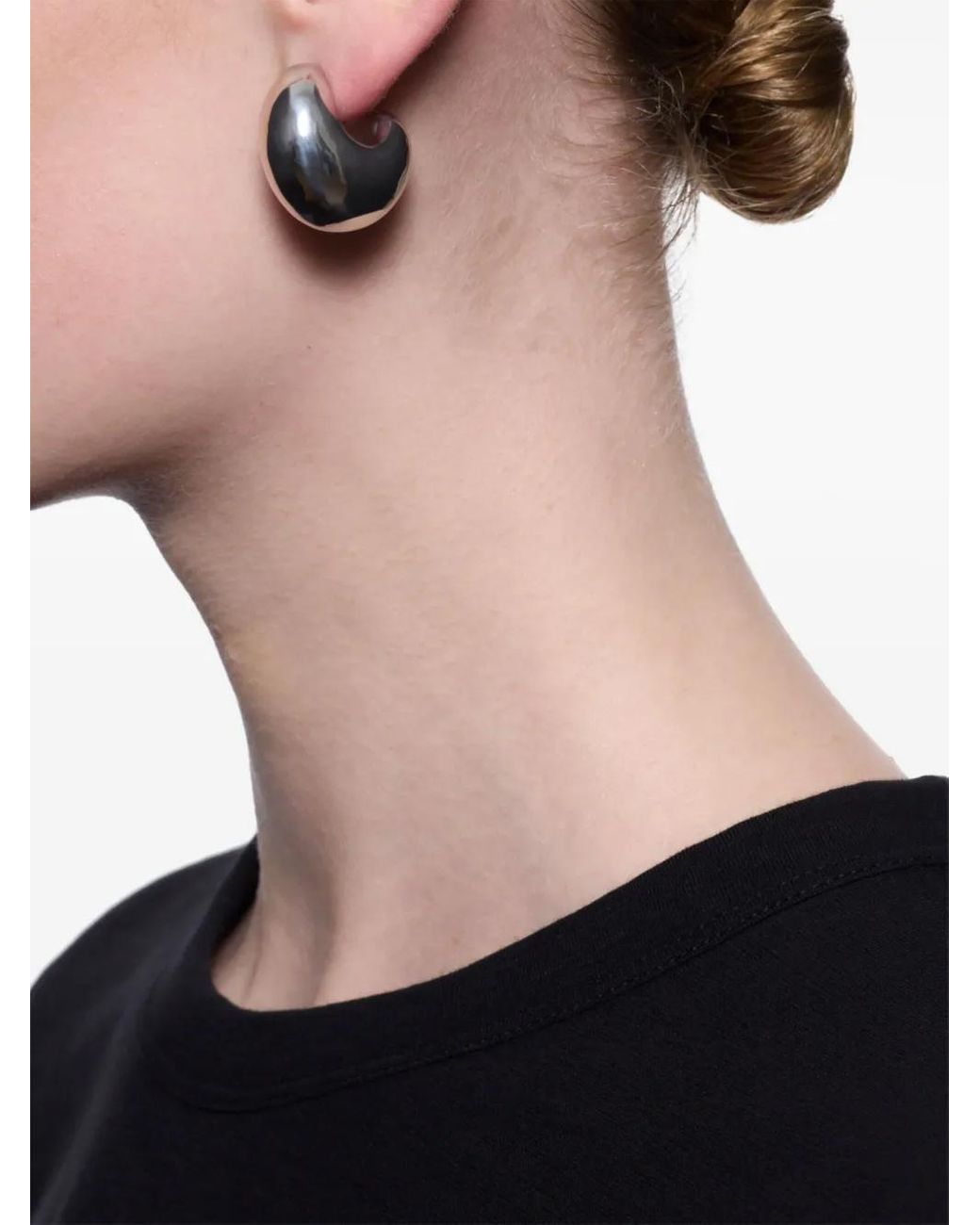 Maria Black White Tryvann Dome Earring