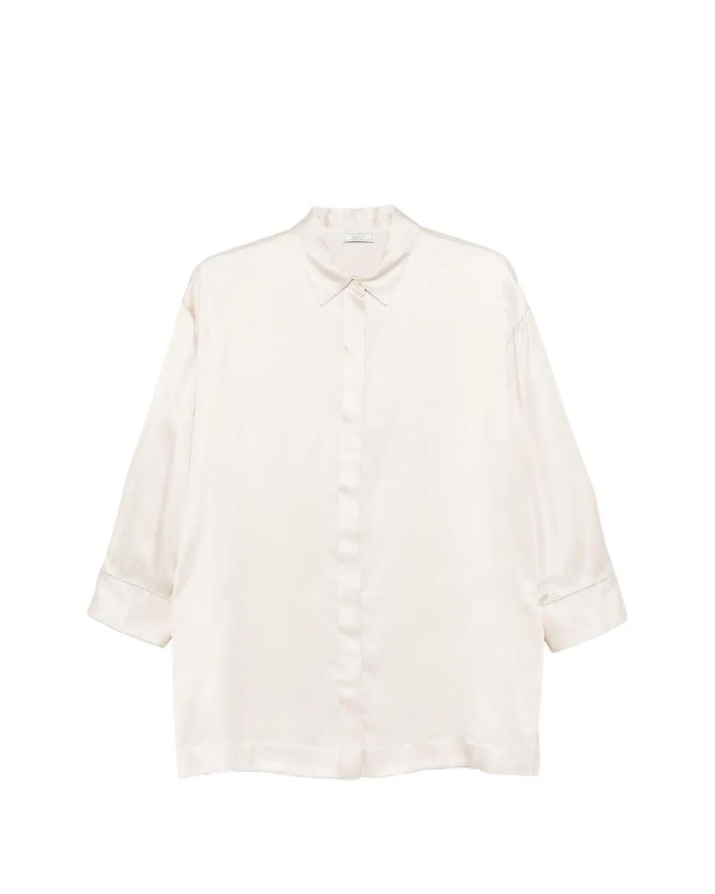Peserico White Button-Fastening Shirt