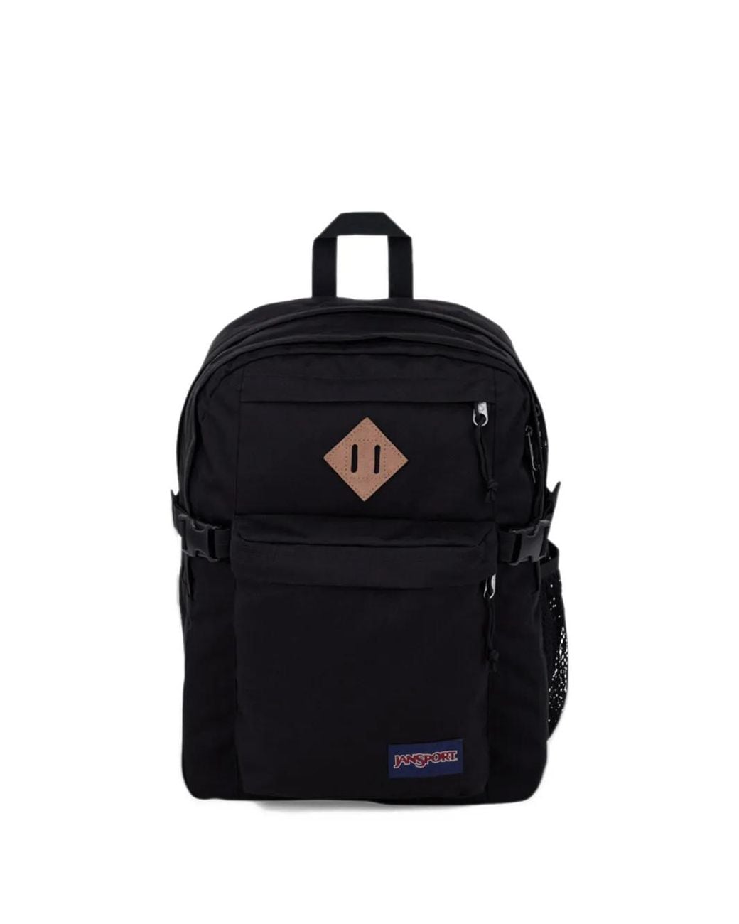 Jansport Black Main Campus Logo-Detail Backpack