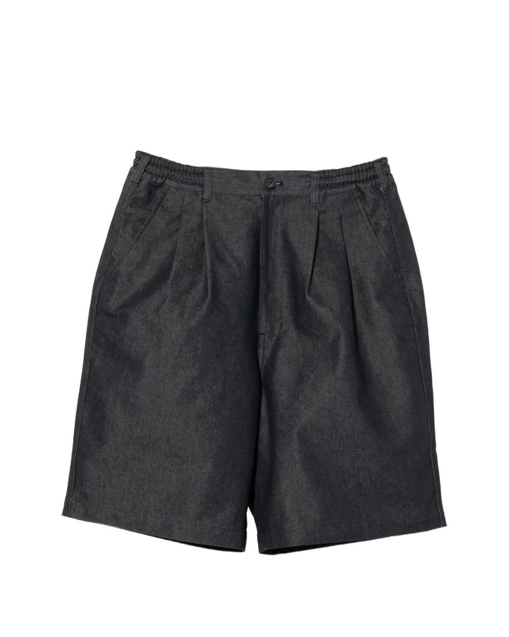 Comme des Garçons Gray Pleated Elasticated-Waistband Shorts for men