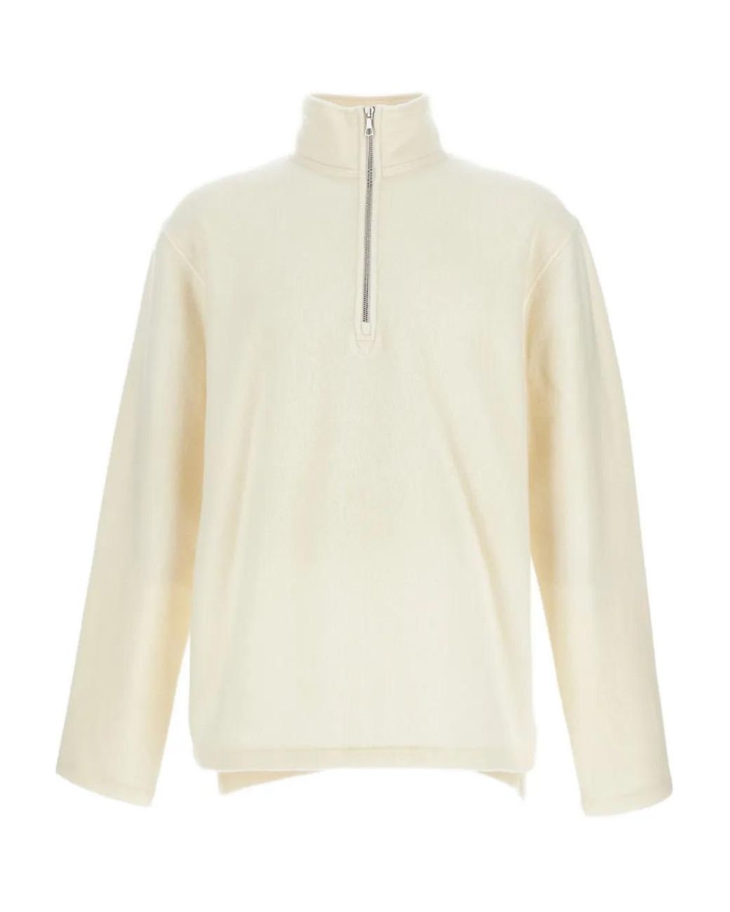 Rier White Half-Zip Turtleneck Sweater for men
