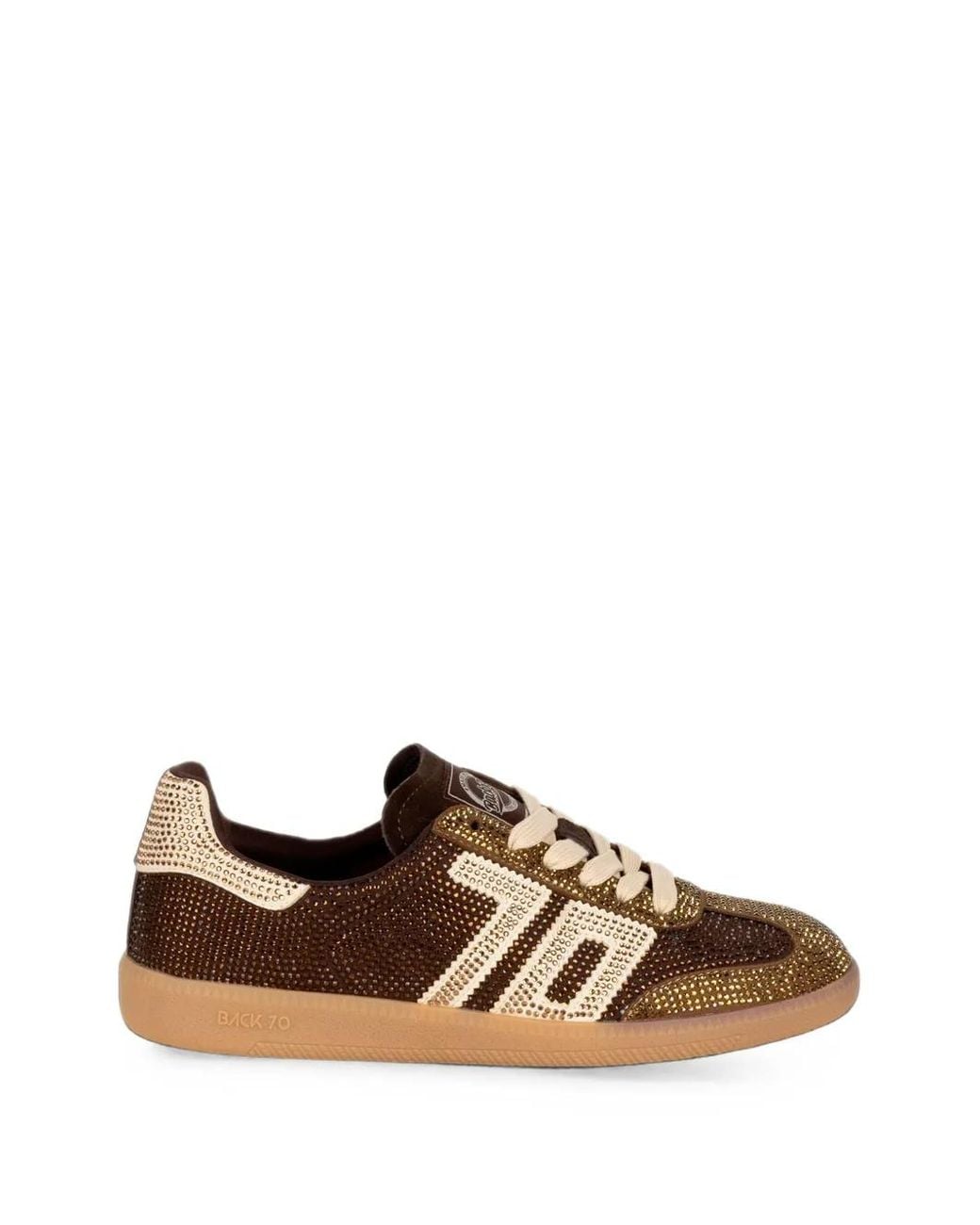 Back 70 Brown Cloud Star Sneakers Mit Strass