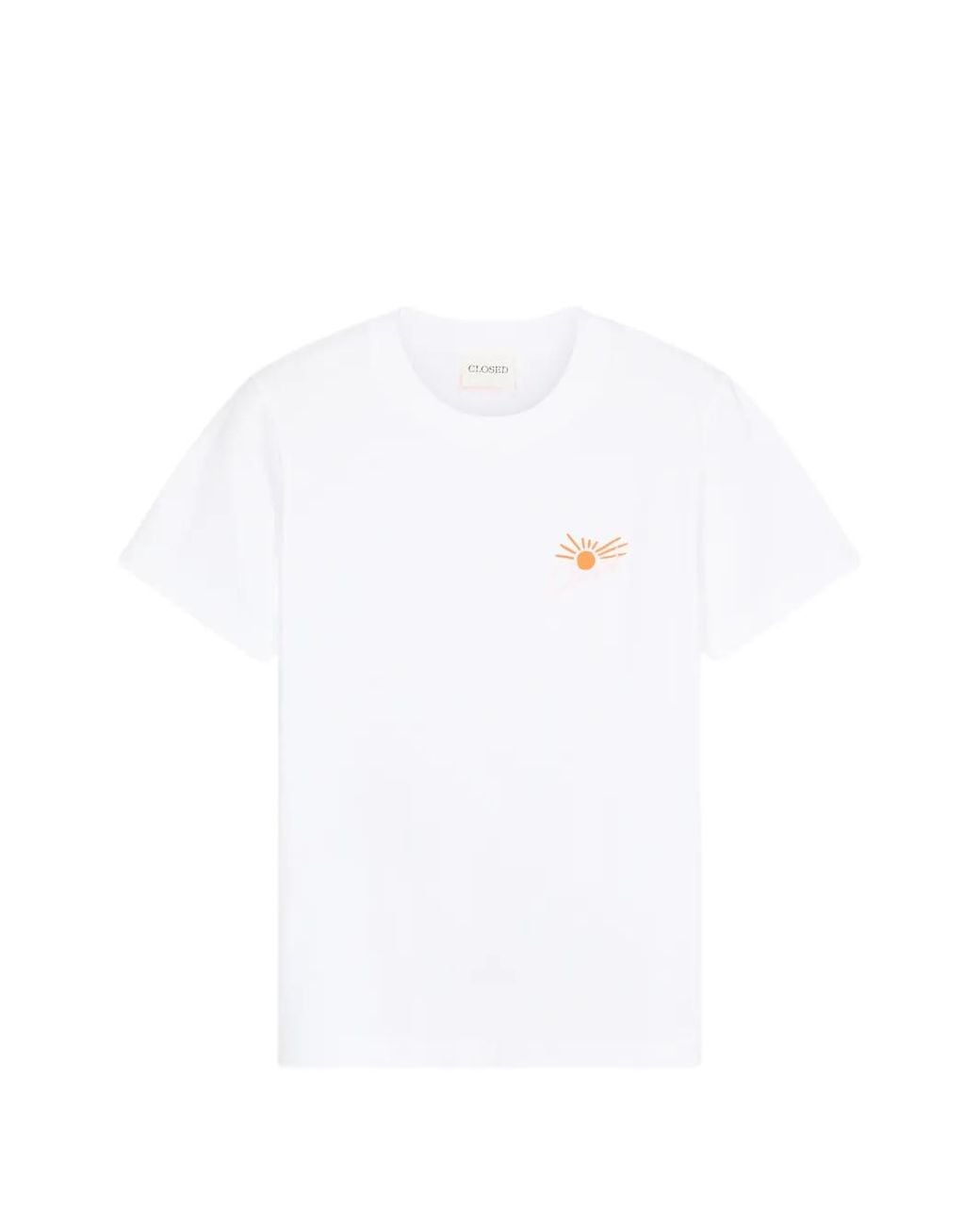 Closed White Embroidered Basic T-Shirt