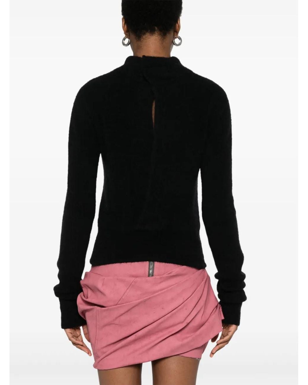 Rick Owens Black Headon Sweater
