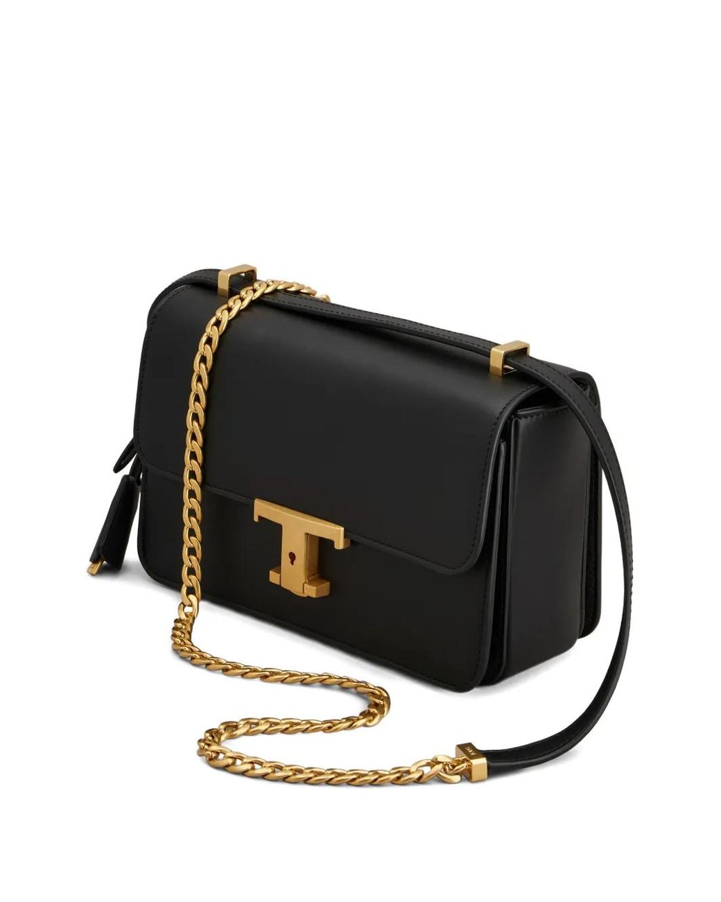 Tod's Black T-Shaped Satchel