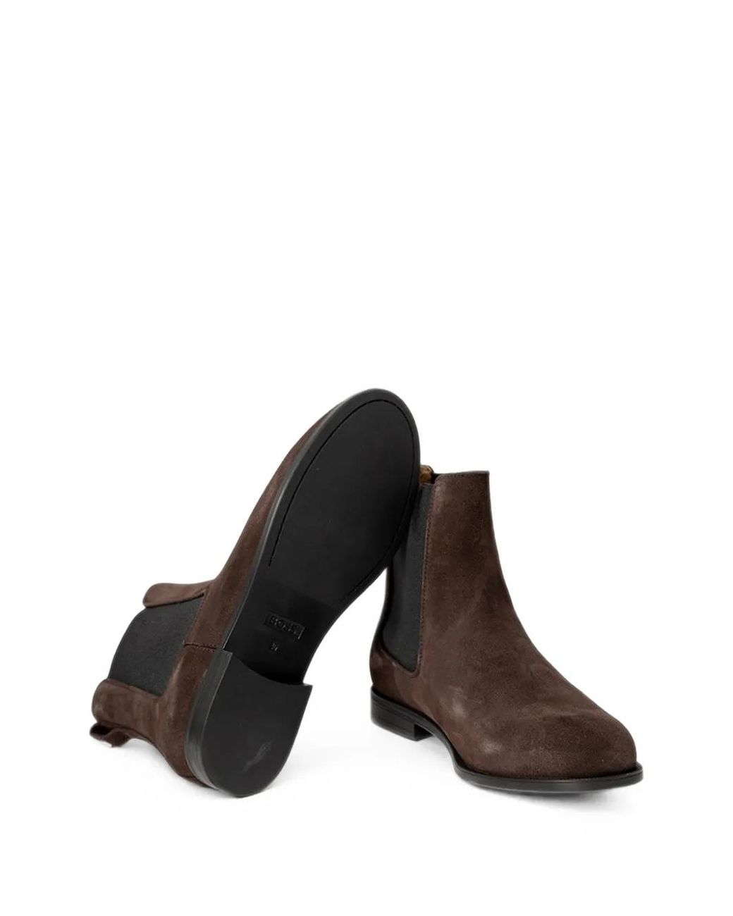 Boss Brown Suede Chelsea Boots