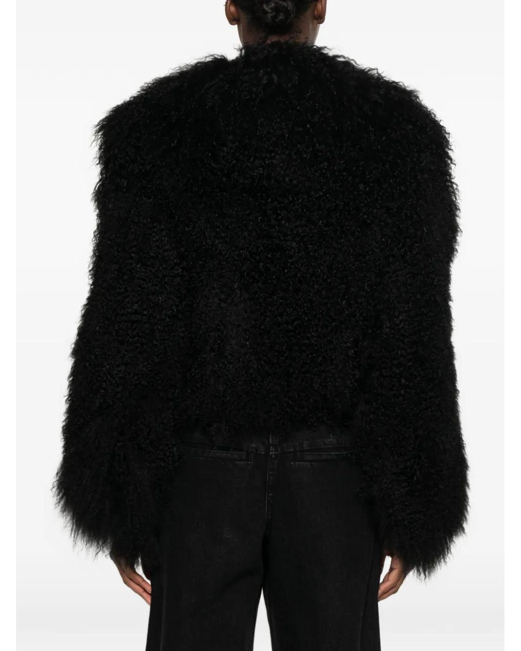 Numerootto Black Charlie Shearling Coat