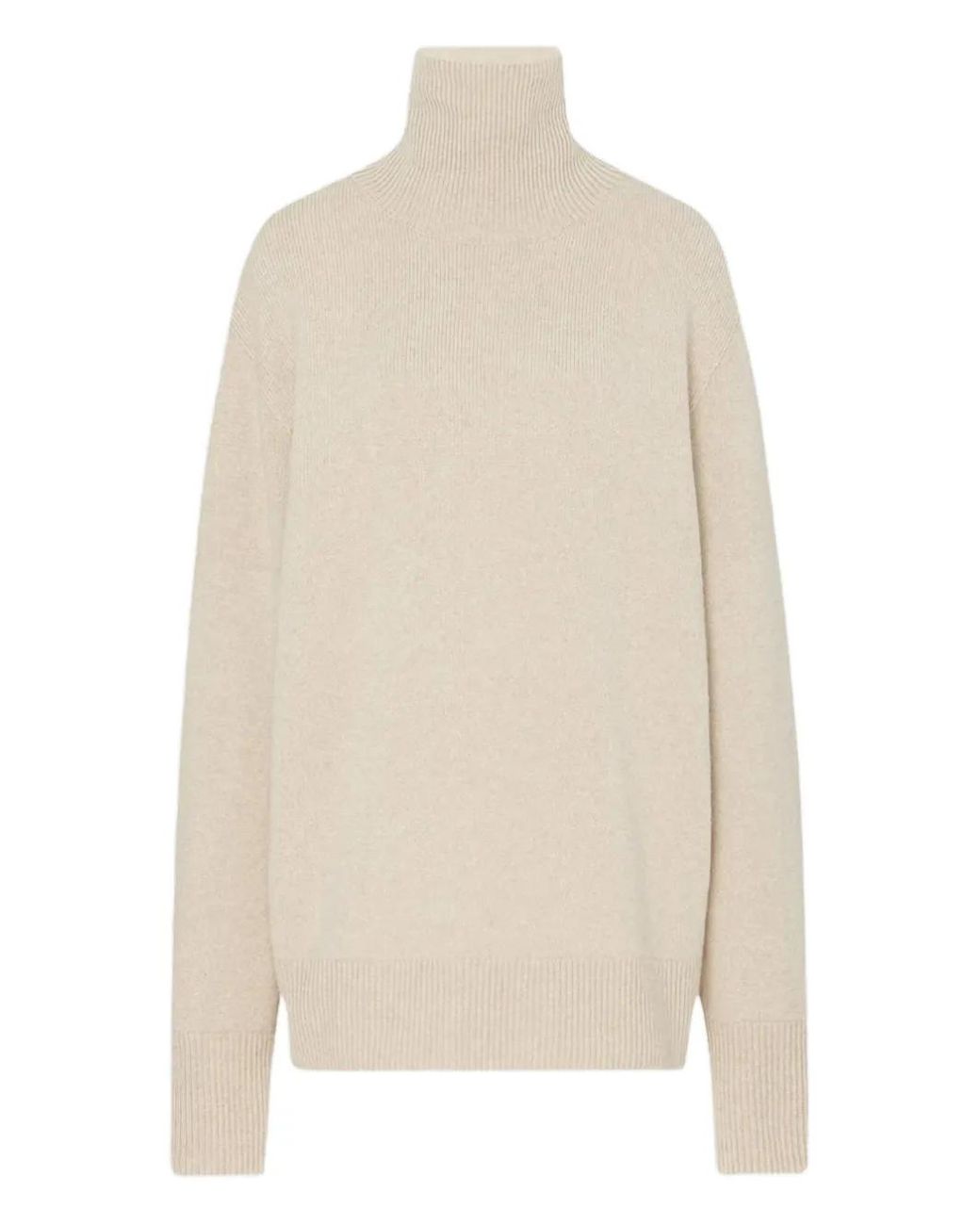 The Row White Stepny Turtleneck