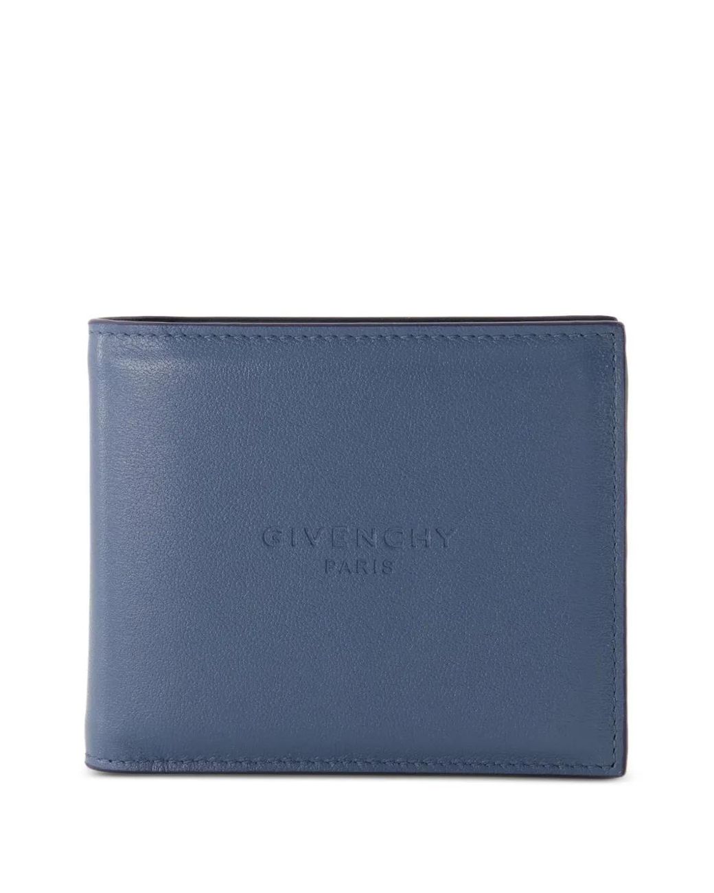 Givenchy Blue Antigona Stamped Bicolor Wallet for men