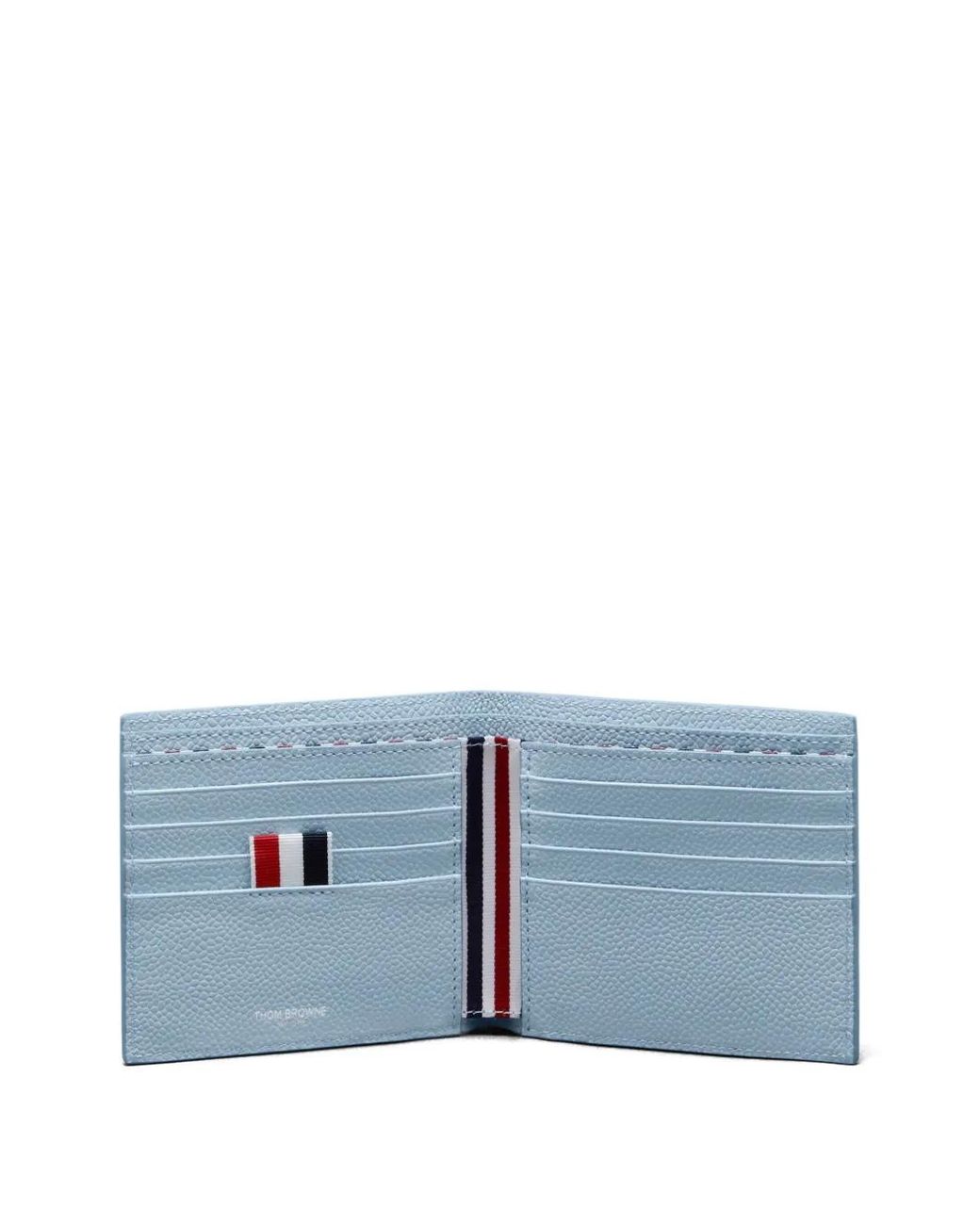 Thom Browne Blue Pebble Grain Bifold Wallet for men