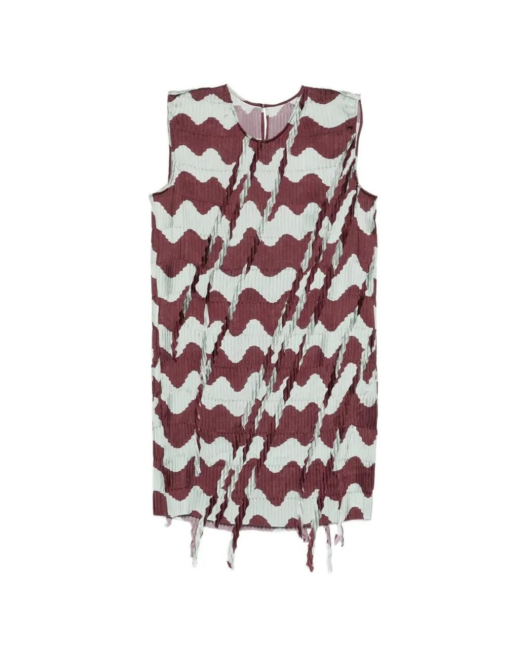 JNBY White Pleated Mini Dress