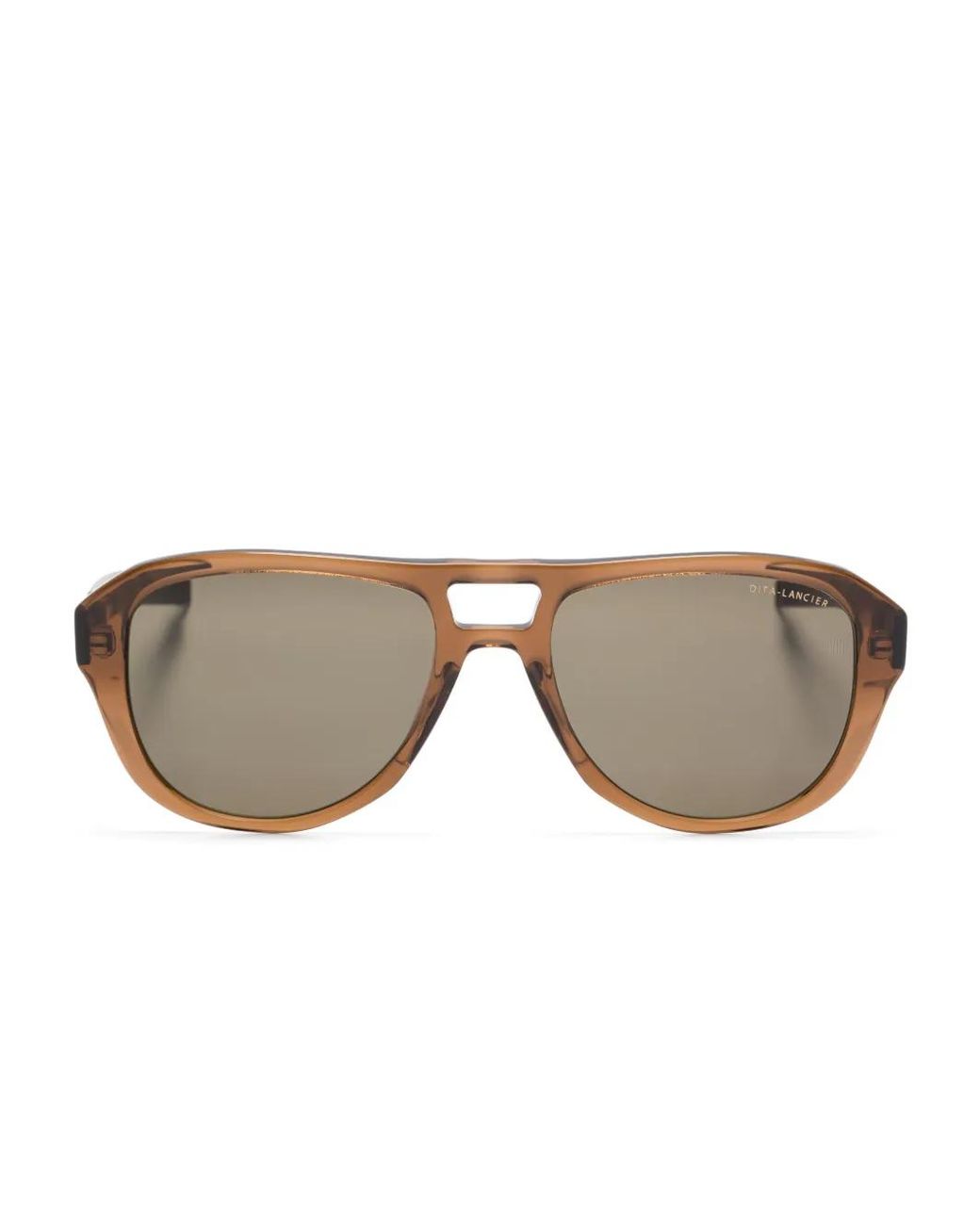 Dita Eyewear Brown Pilot-Frame Sunglasses