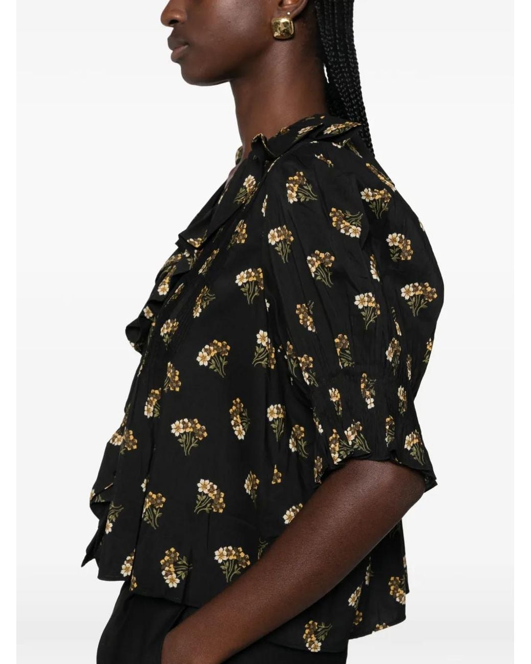 Blusa Henri Doen de color Black