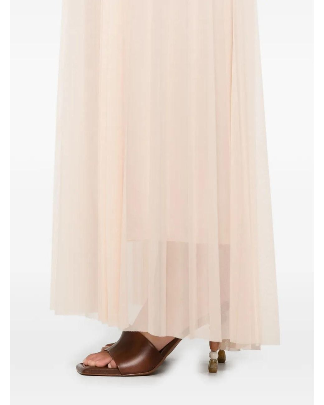 Forte_forte Natural Pleated Maxi Skirt