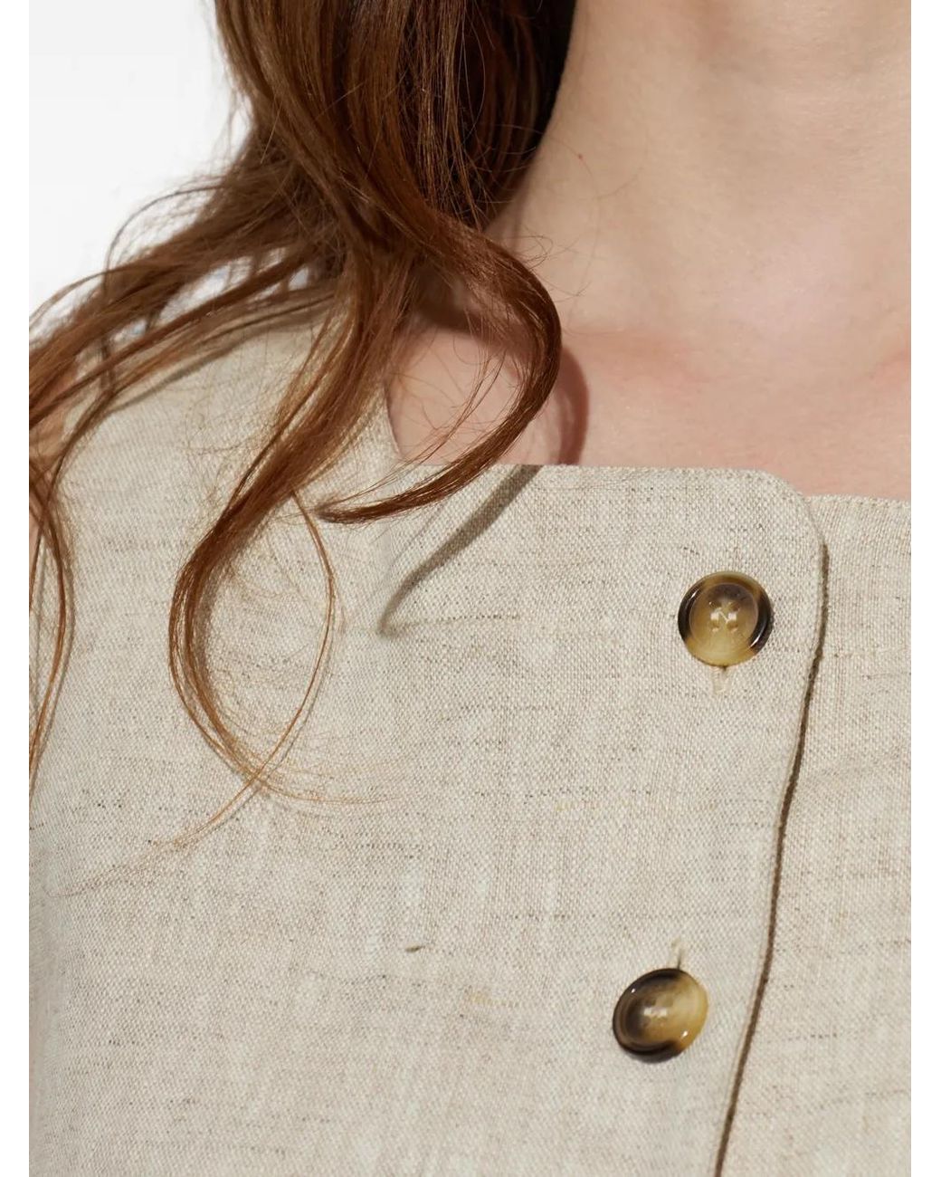 Posse Natural Emma Button-Down Mini Dress