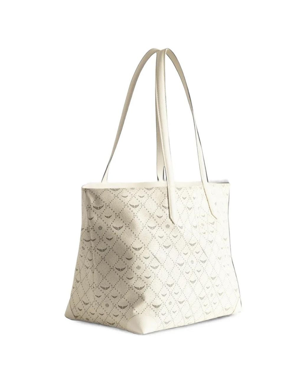 Zadig & Voltaire White Z Shopper Xl Monogram Bag