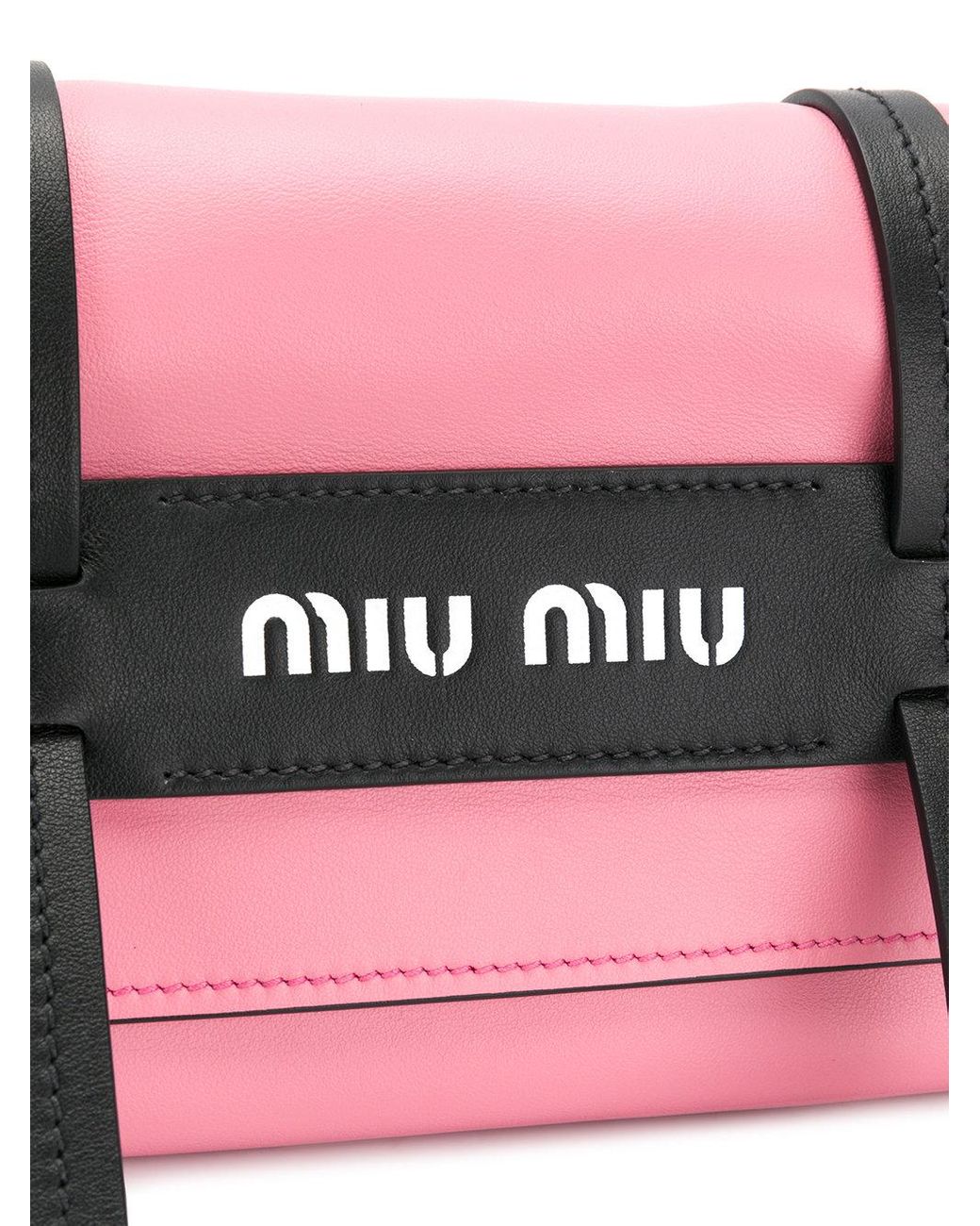 Miu Miu grace lux crossbody bag powder pink + caramel