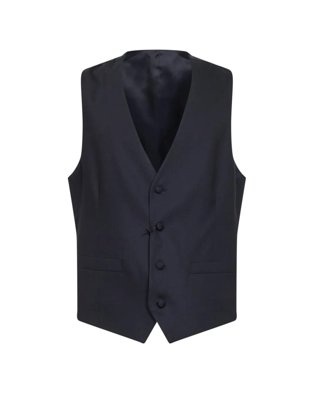 Lardini Blue Buttoned Waistcoat for men