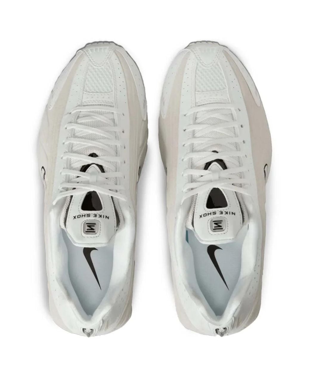 nike shox white leather