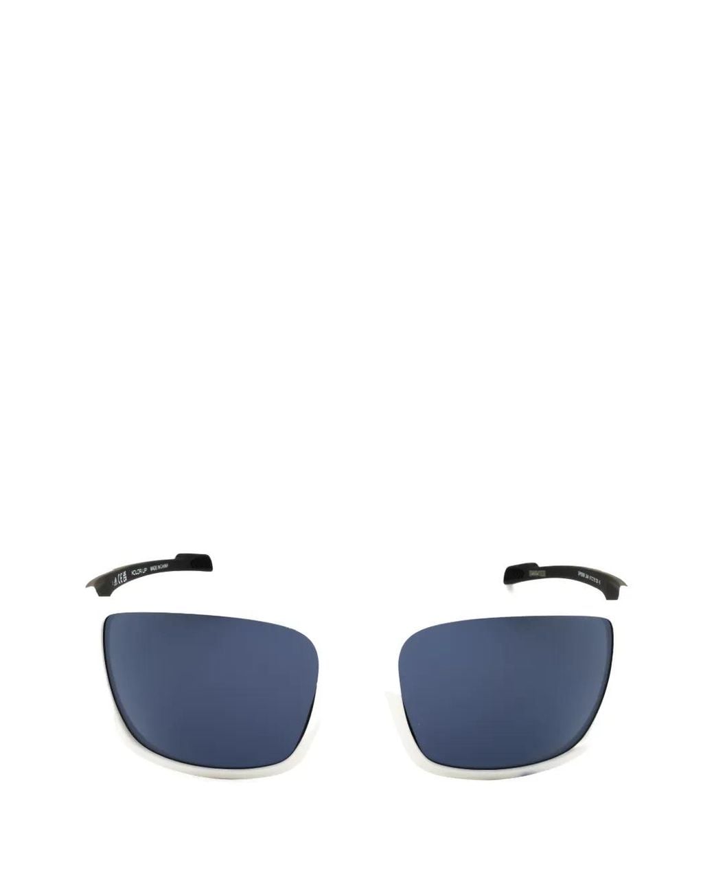 Adidas Blue Wraparound-Frame Sunglasses for men