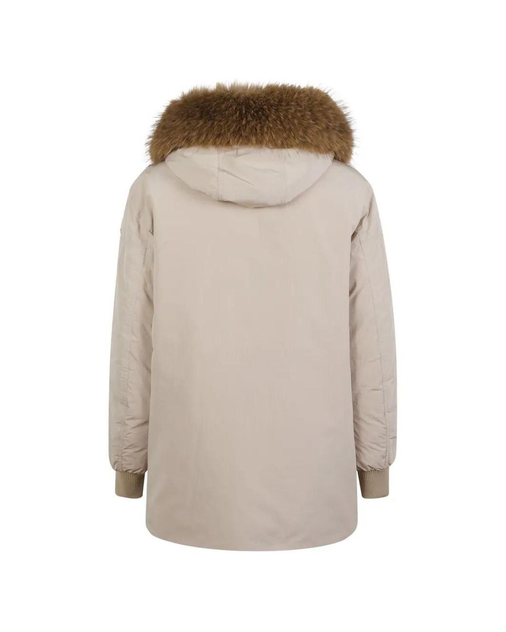 Moncler Natural Brevanth Hooded Down Parka Lacket for men