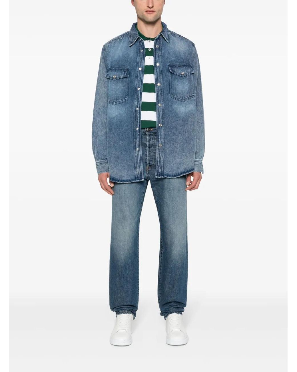 Isabel Marant Blue Tailly Soft Denim Shirt for men