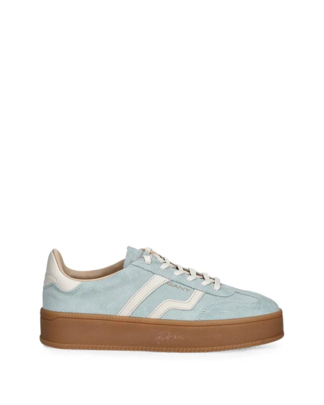 Gant White Suede Platform Sneakers