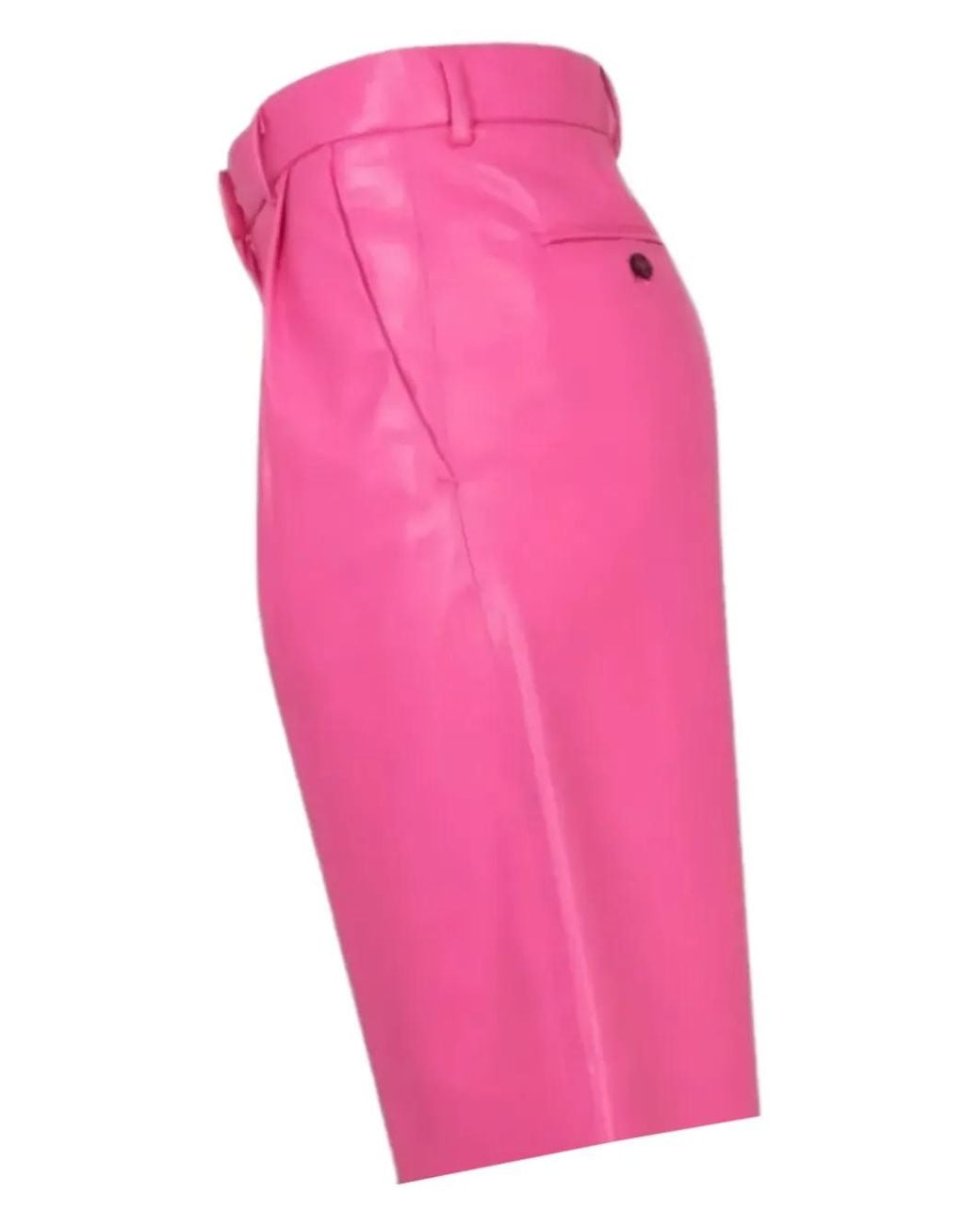 MSGM Pink Pleated Shorts