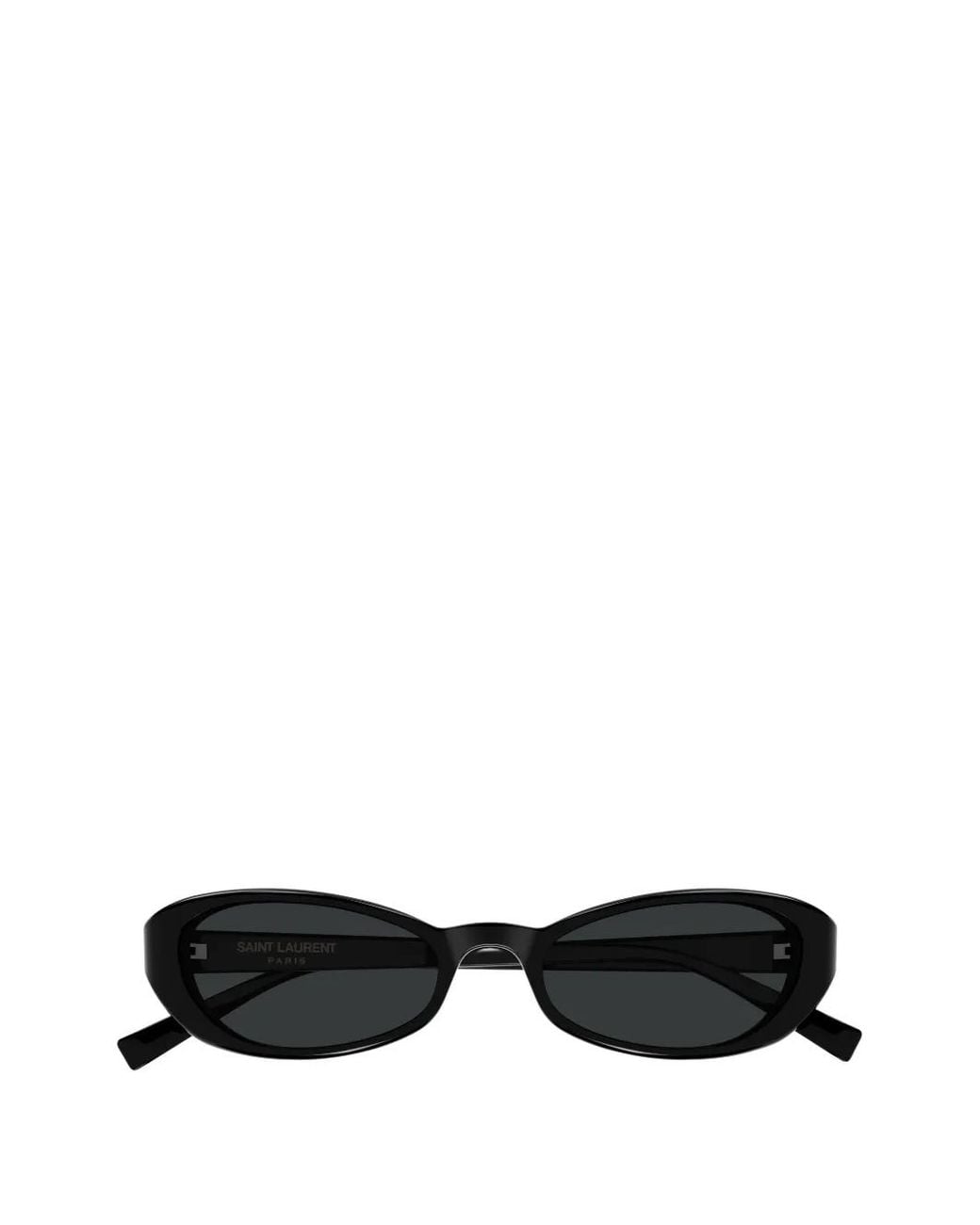 Saint Laurent Black Oval-Frame Sunglasses