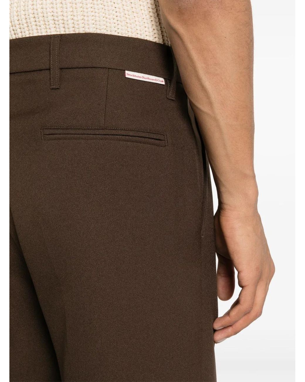 Stockholm Surfboard Club Brown Sune Straight-Leg Trousers for men