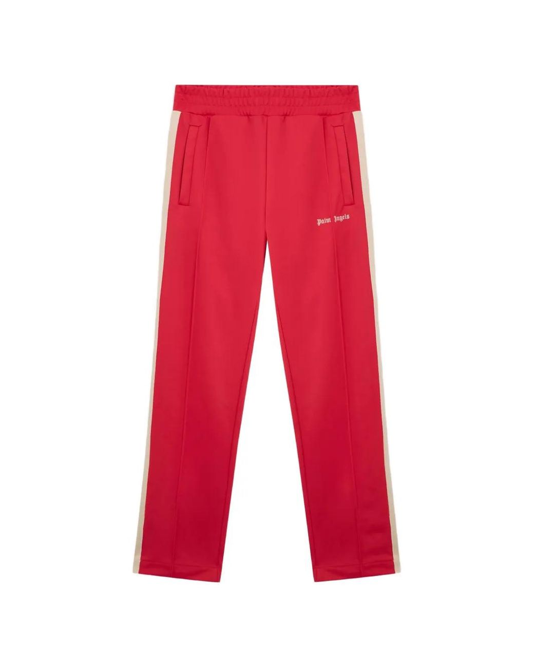 Palm Angels Red Classic Logo Track Trousers for men