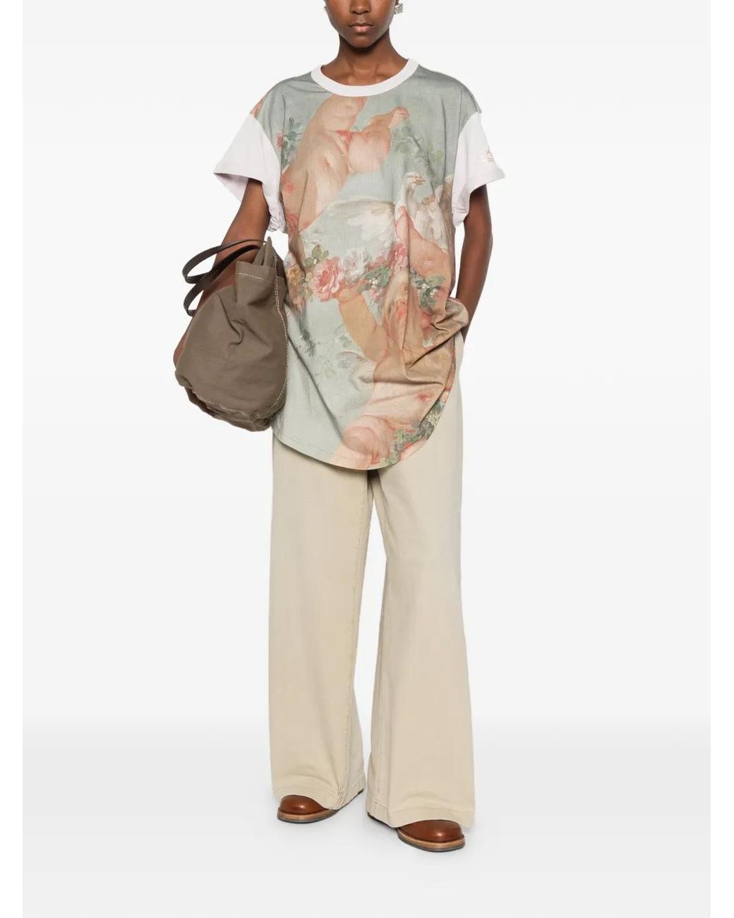 Vivienne Westwood White Graphic-Print T-Shirt