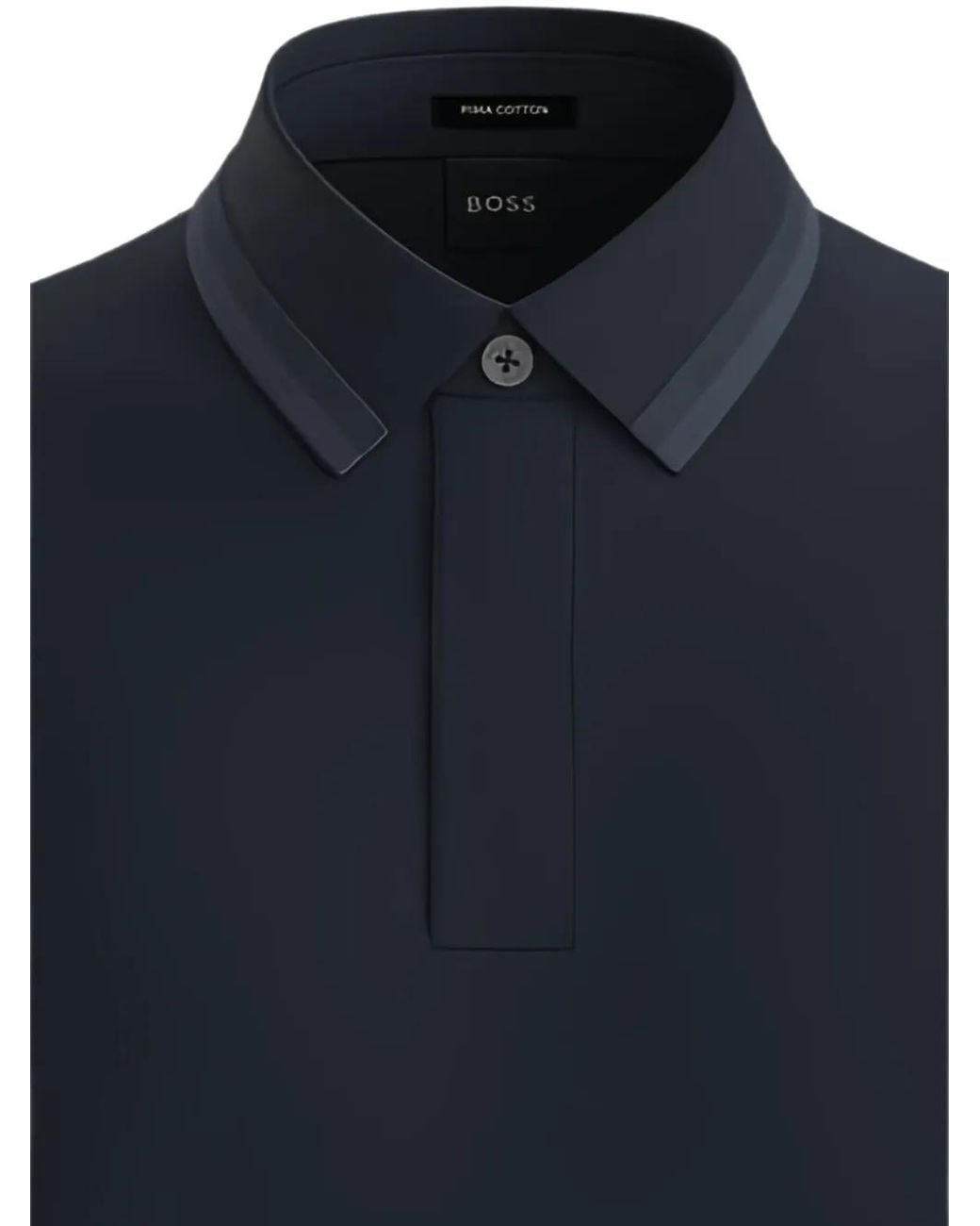 Boss Blue Regular-Fit Polo Shirt for men