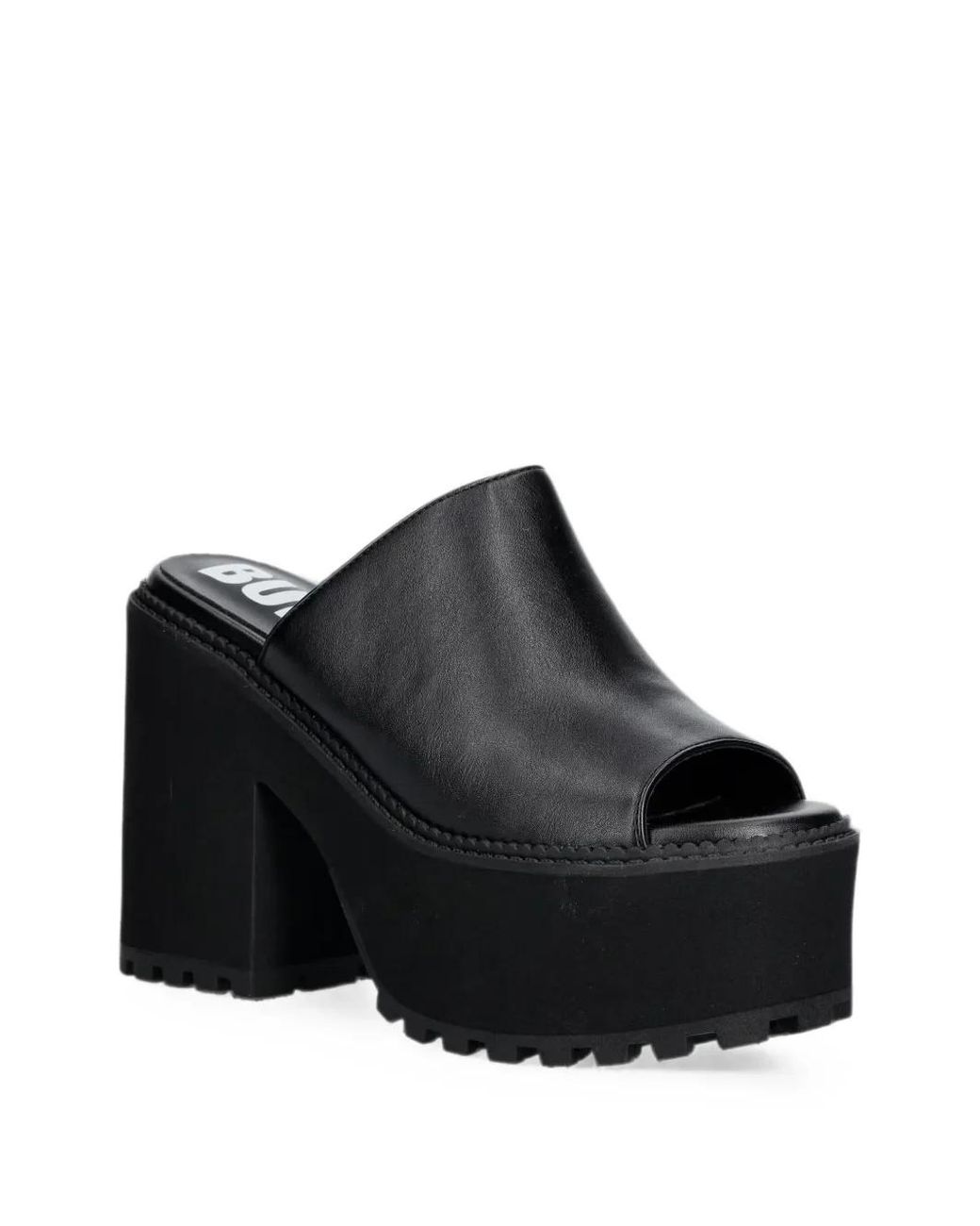 Buffalo Black Killah Platform Chunky-Sole Sandals