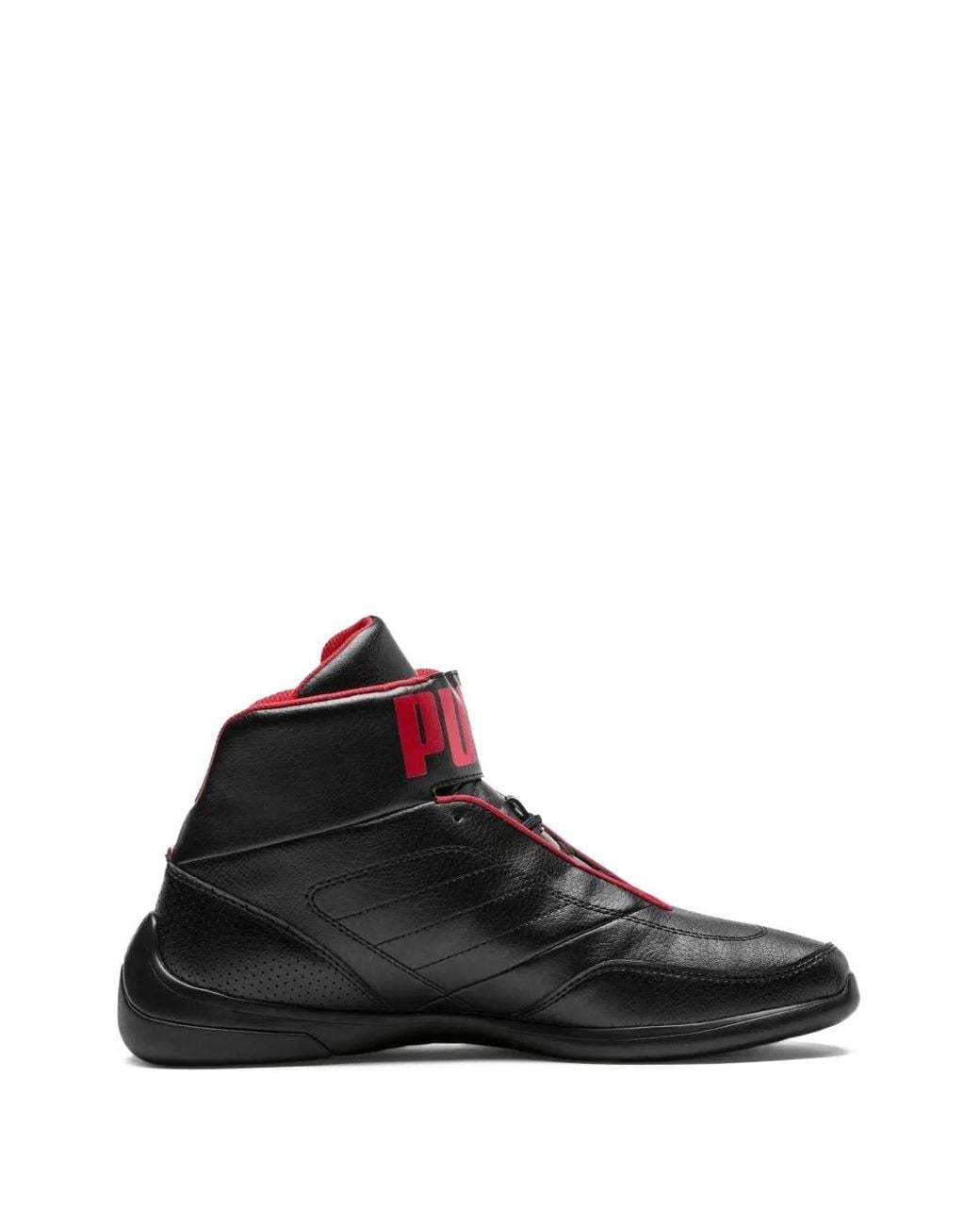 PUMA Black X Scuderia Ferrari Kart Cat Mid Sneakers