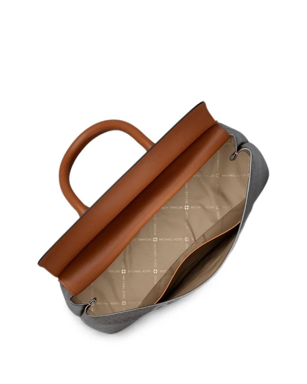 MICHAEL Michael Kors Brown Small Landry Monogram-Print Satchel Bag