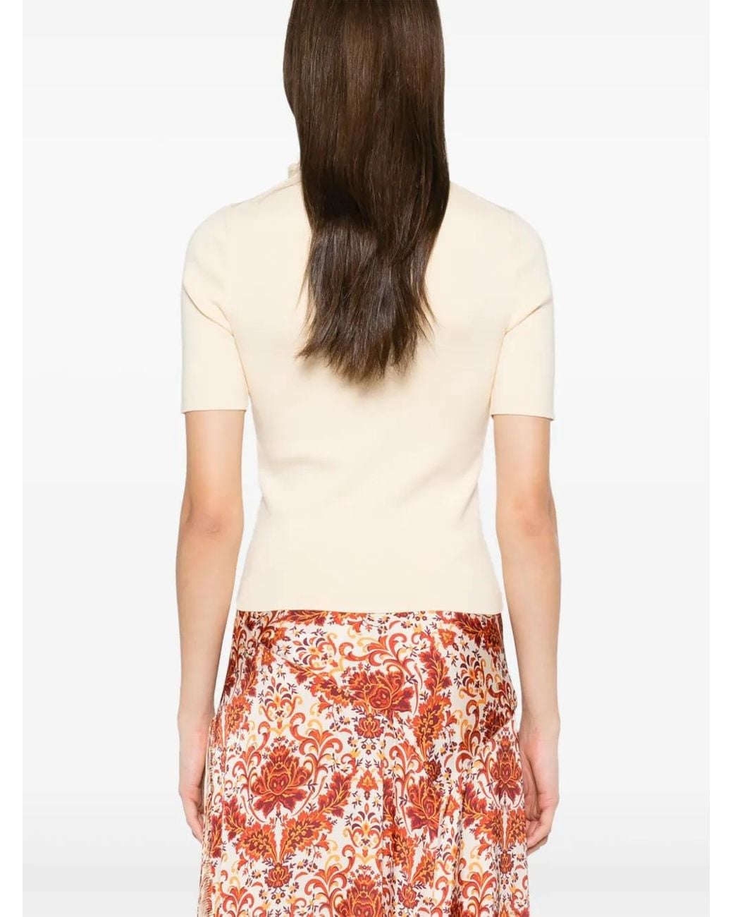 Rabanne Natural Chain Link-Detail Top