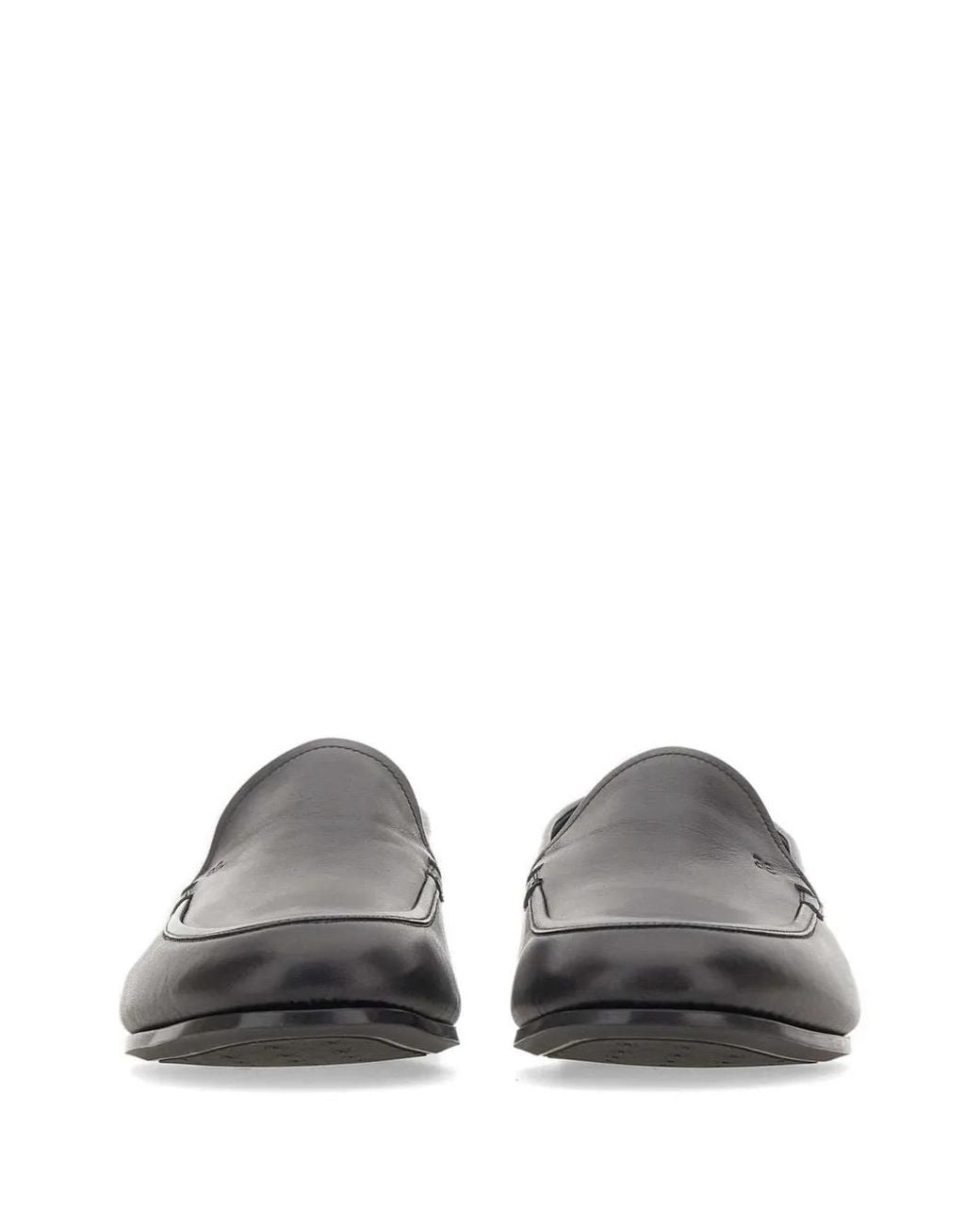 Fabi White Leather Flat Loafers for men