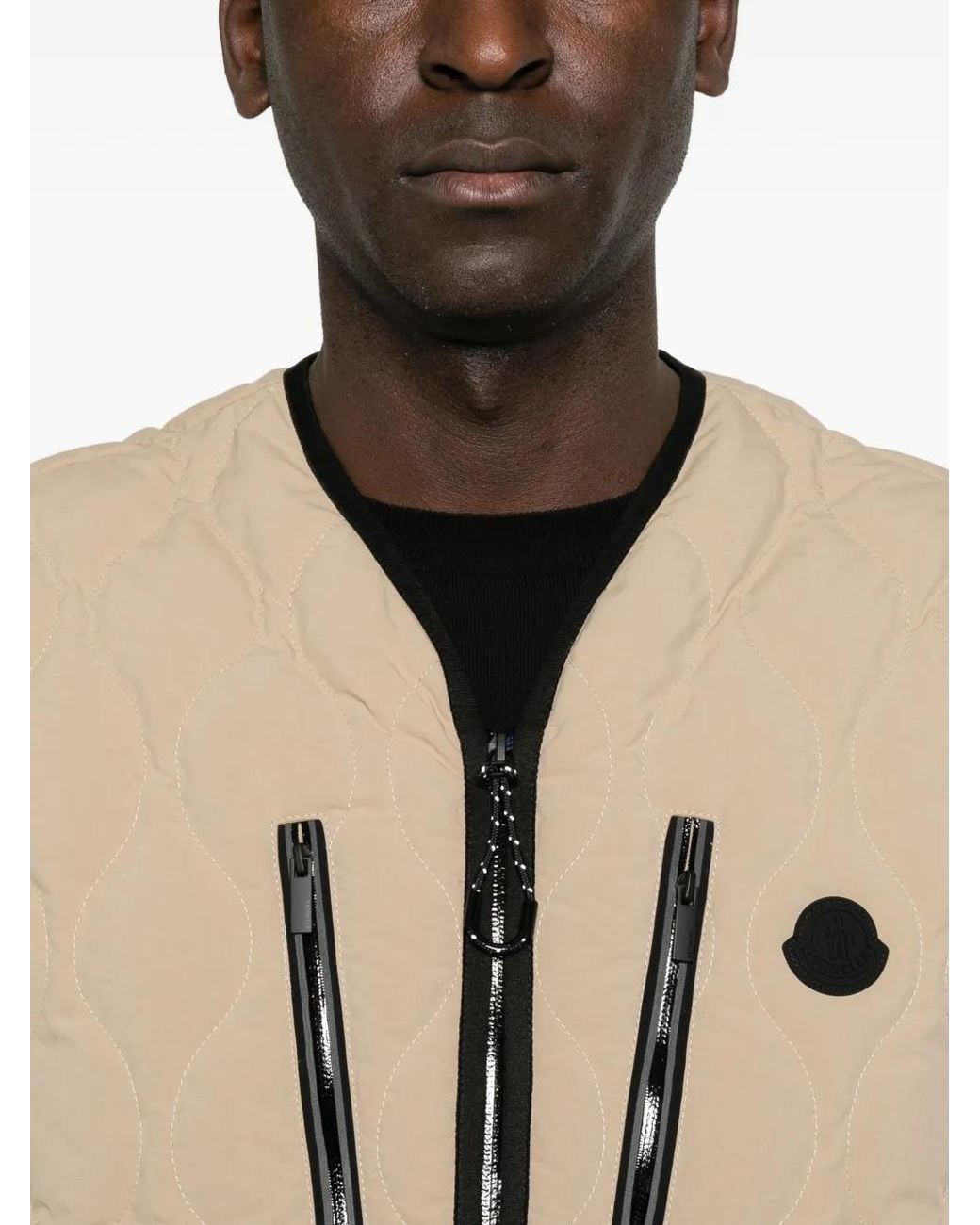 Moncler Natural Arapot Quilted Vest for men