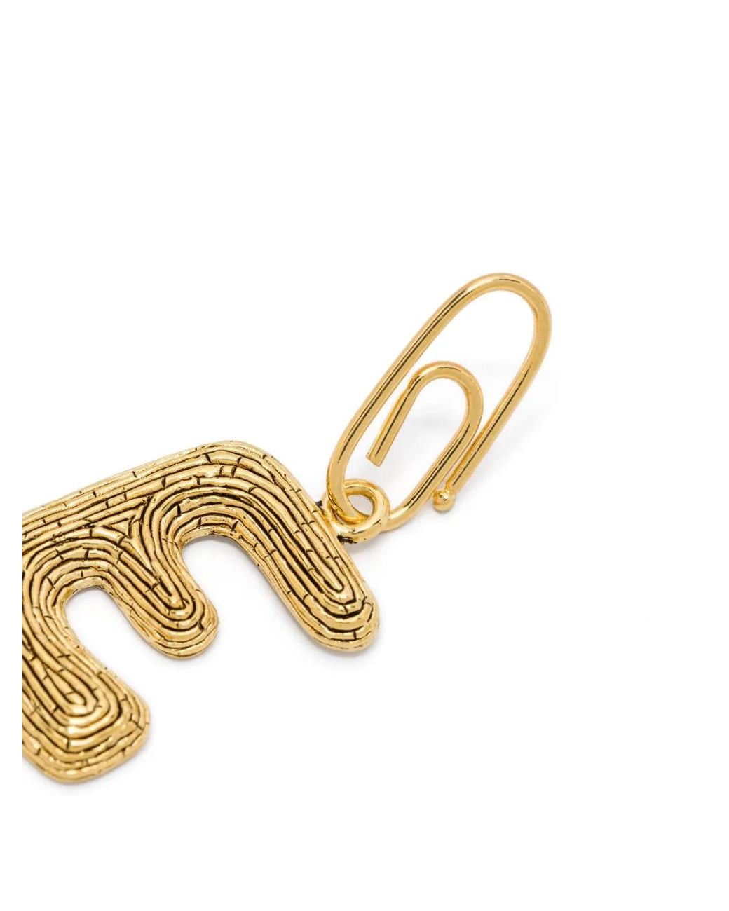Aurelie Bidermann Metallic Mini E Pendant