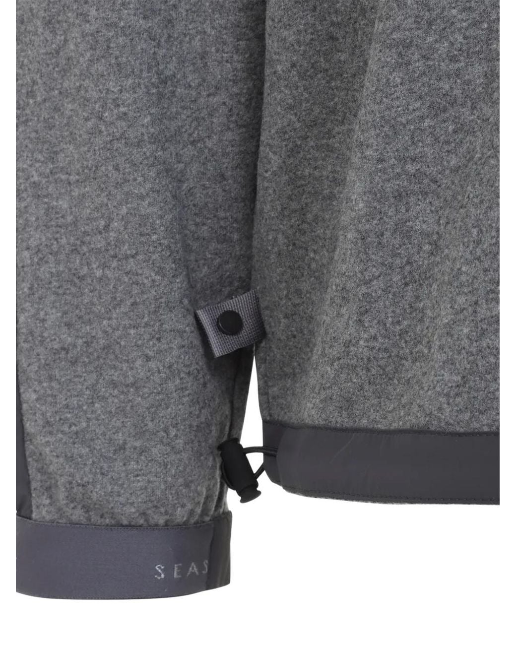 Sease Gray Half-Zip Jacket for men