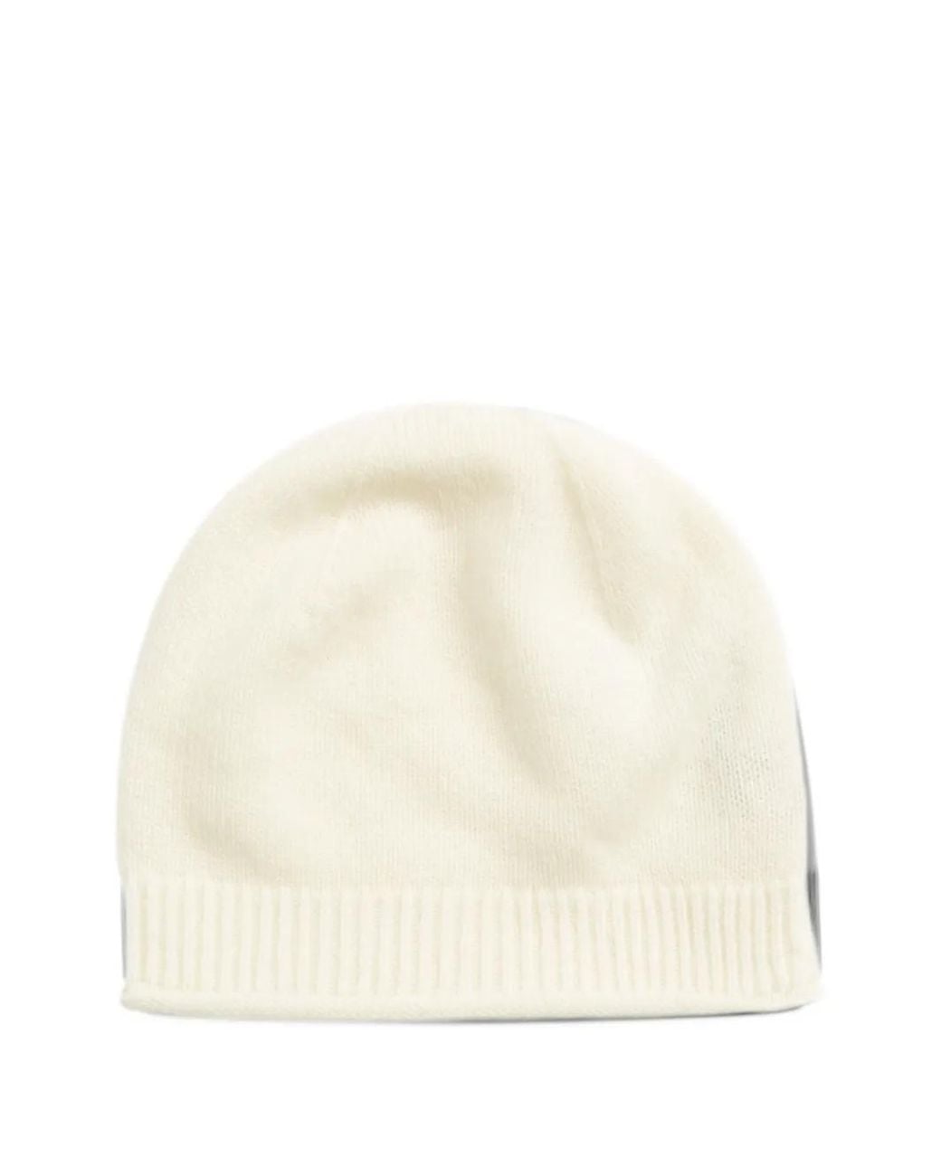 Chinti & Parker Natural Ribbed Beanie Hat