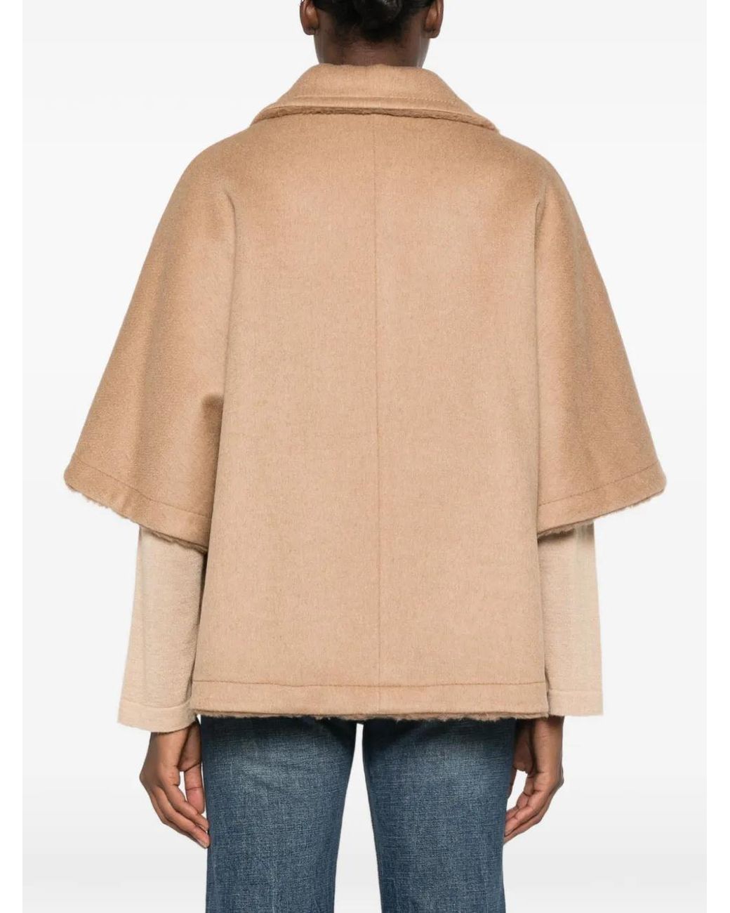 Max Mara Natural Mules Cape En Cuir