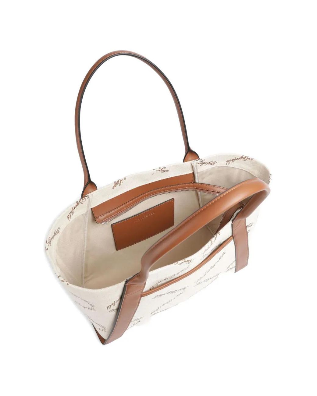 Karl Lagerfeld Natural Sac Porté Épaule K/Ville Médium