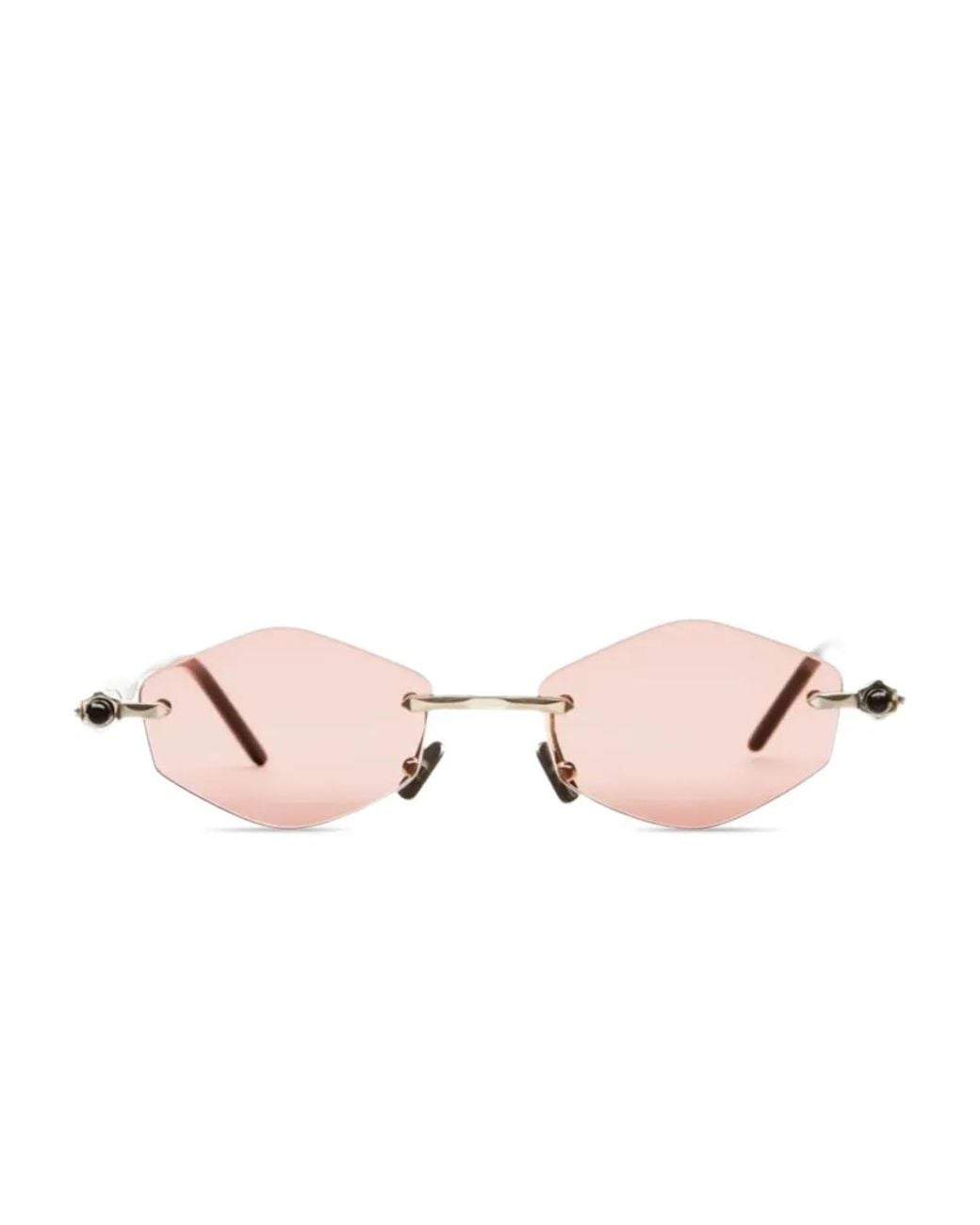 Kuboraum Pink P60 Geometric-Frame Sunglasses for men